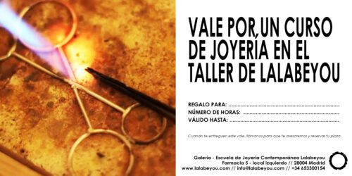 vale regalo curso joyeria